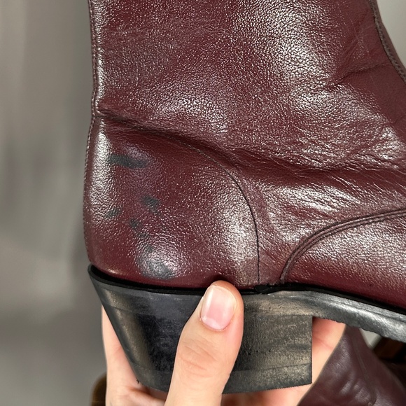 Old West zipper ankle cowboy boot - Picture 12 of 13